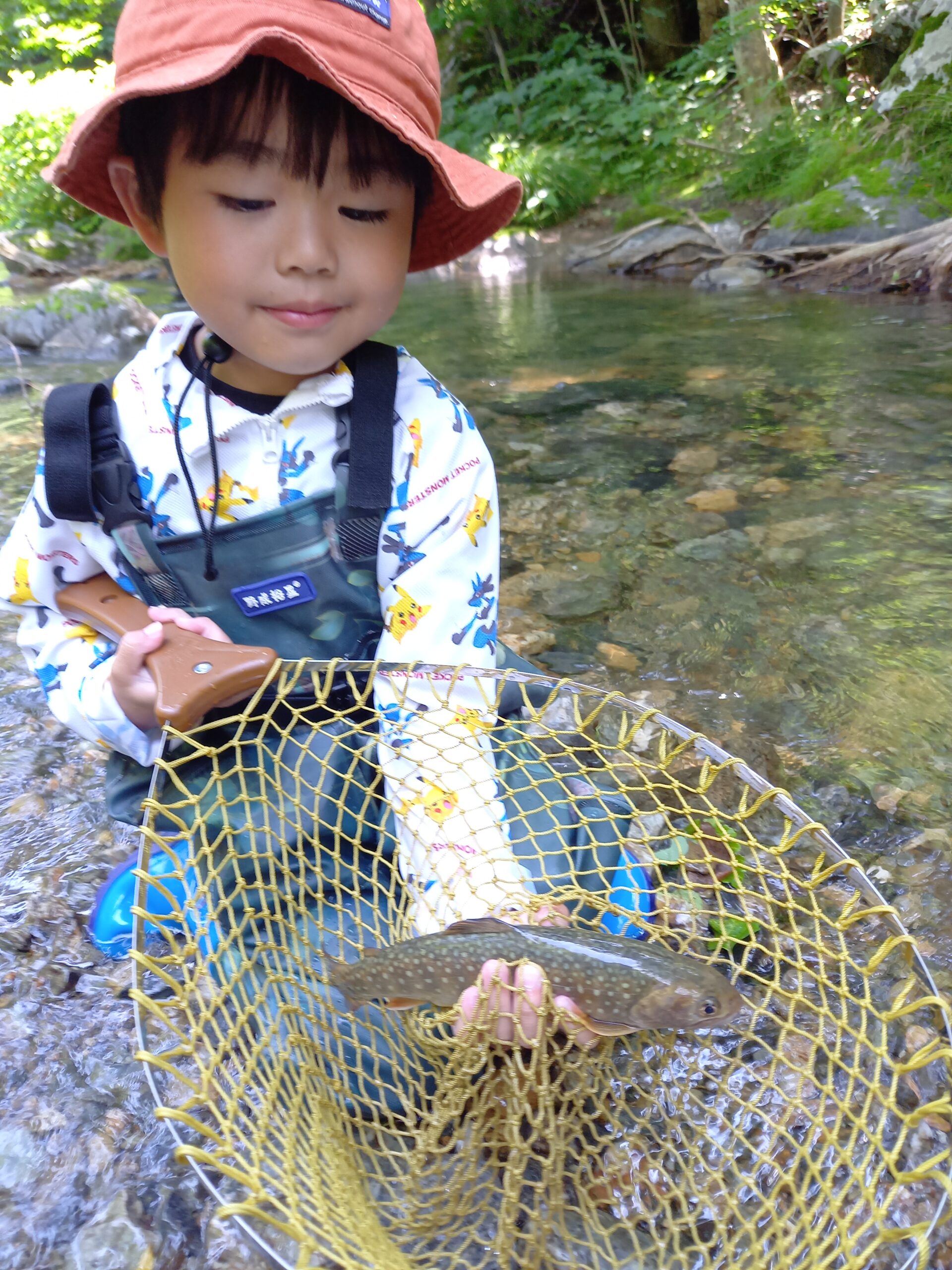 はじめての川釣り